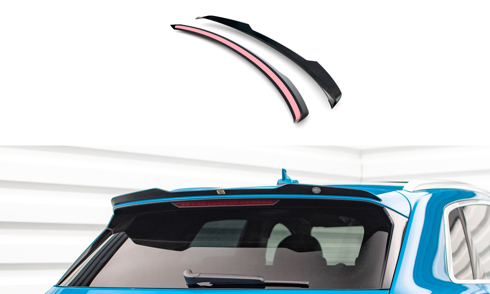 Maxton Design Spoiler CAP für Audi e-tron schwarz Hochglanz
