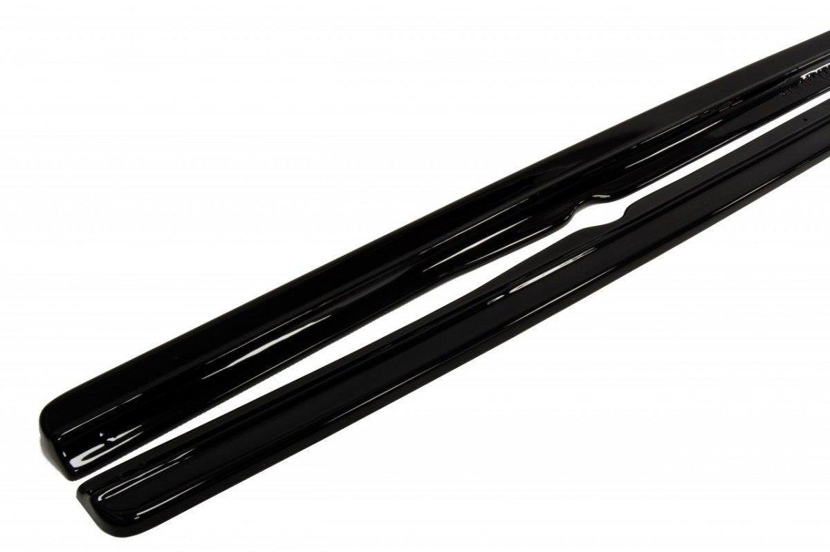 Maxton Design Seitenschweller Ansatz für BMW 6er E63 / E64 (vor Facelift) schwarz Hochglanz