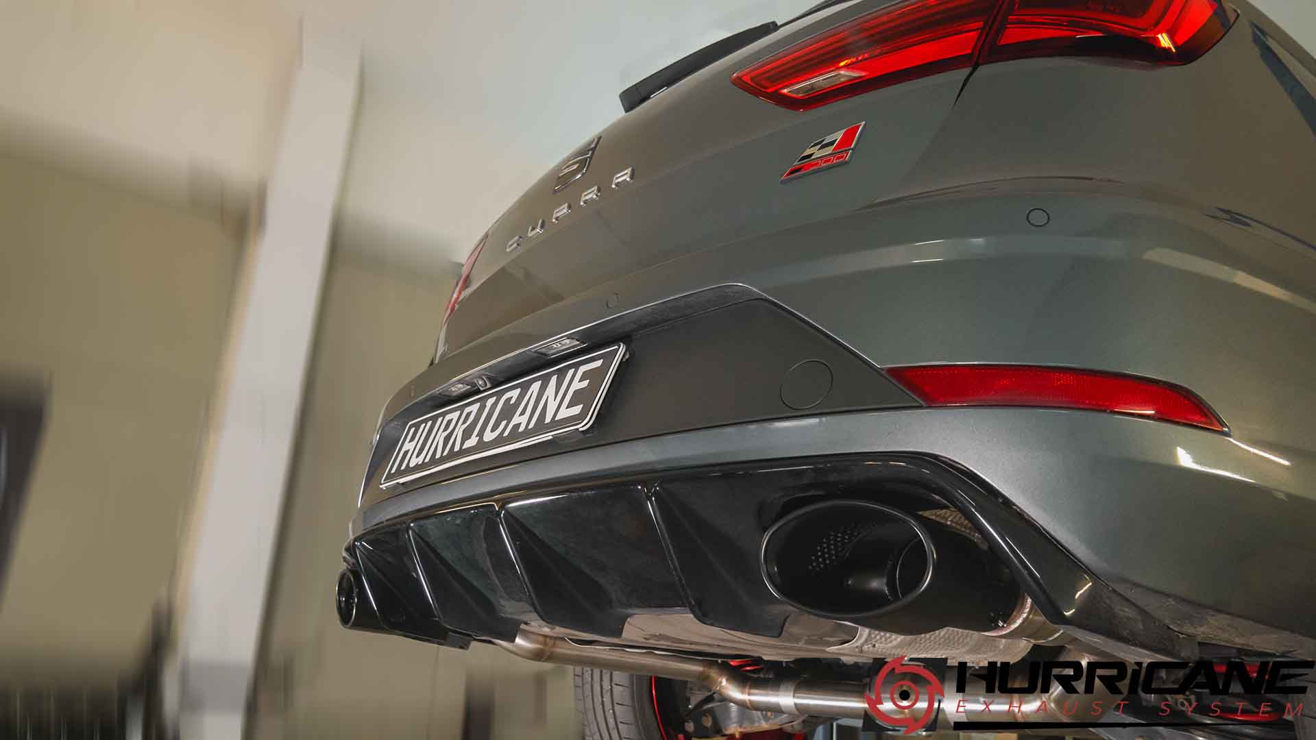 Hurricane 3,5" Auspuffanlage für Seat Leon Cupra ST 300 AWD OPF 5F V2 Hurricane 3,5" Auspuffanlage für Seat Leon Cupra ST 300 AWD OPF 5F V2
