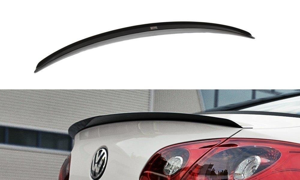 Maxton Design Spoiler CAP für VW Passat CC R36 RLINE schwarz Hochglanz