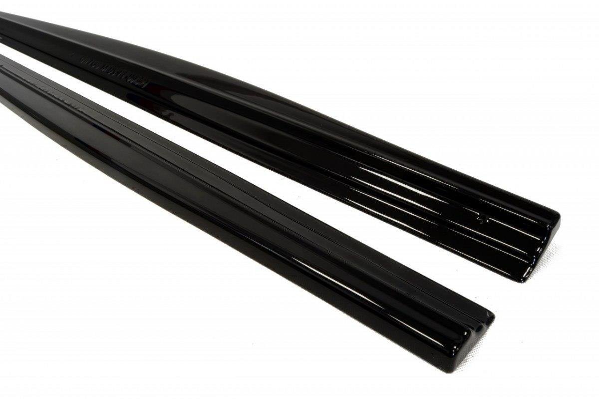 Maxton Design Seitenschweller Ansatz für BMW 1er F21 M135i / M140i / M-Paket schwarz Hochglanz