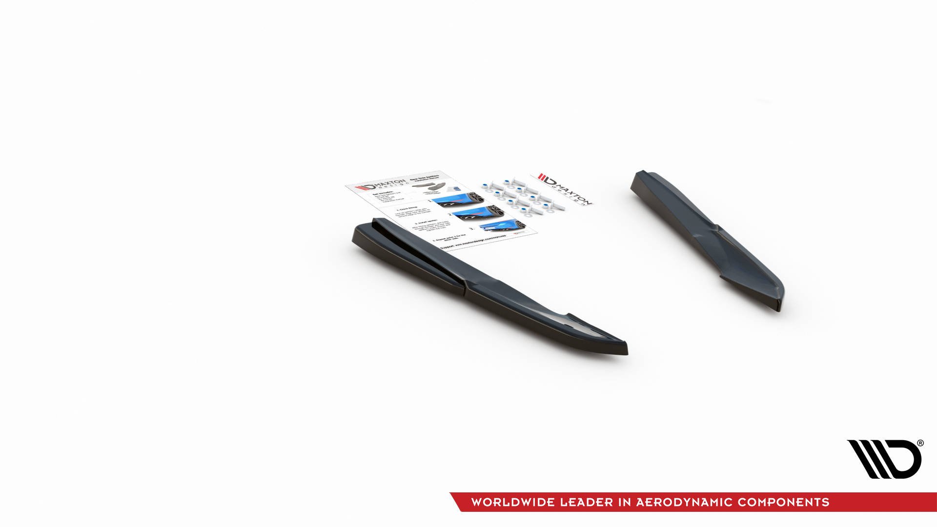 Maxton Design Heck Ansatz Flaps Diffusor für Audi S5 Sportback F5 Facelift schwarz Hochglanz