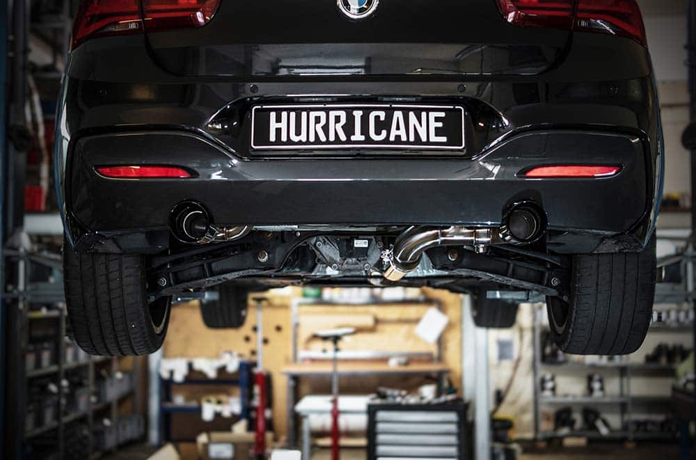 Hurricane 3,15" Abgasanlage für BMW F20 F21 M135i FL 320PS Hurricane 3,15" Abgasanlage für BMW F20 F21 M135i FL 320PS