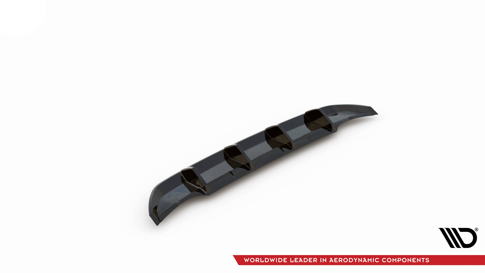Maxton Design Diffusor Heck Ansatz für Volkswagen T-Roc Mk1 schwarz Hochglanz