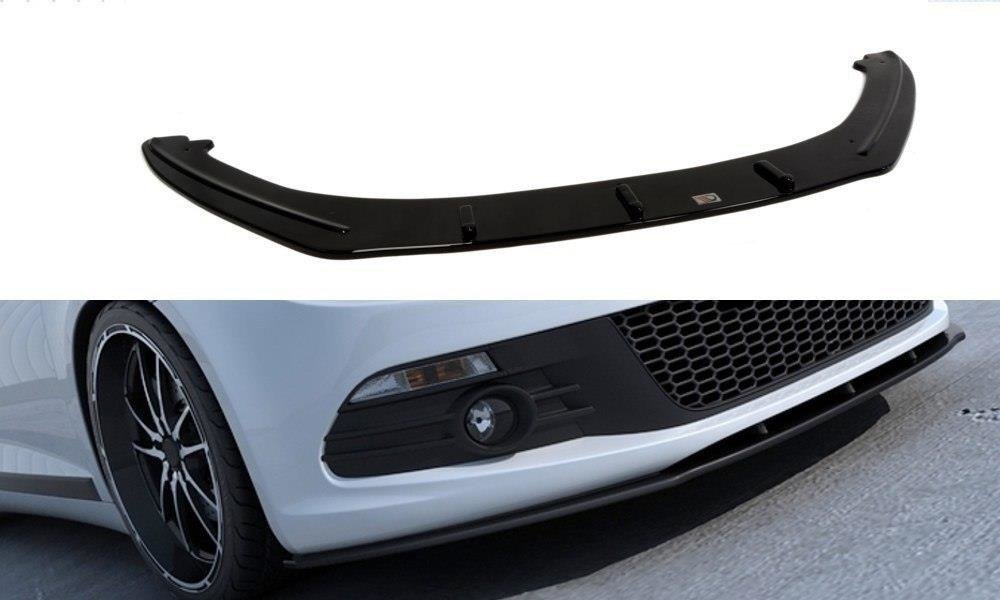 Maxton Design Front Ansatz für VW SCIROCCO schwarz Hochglanz