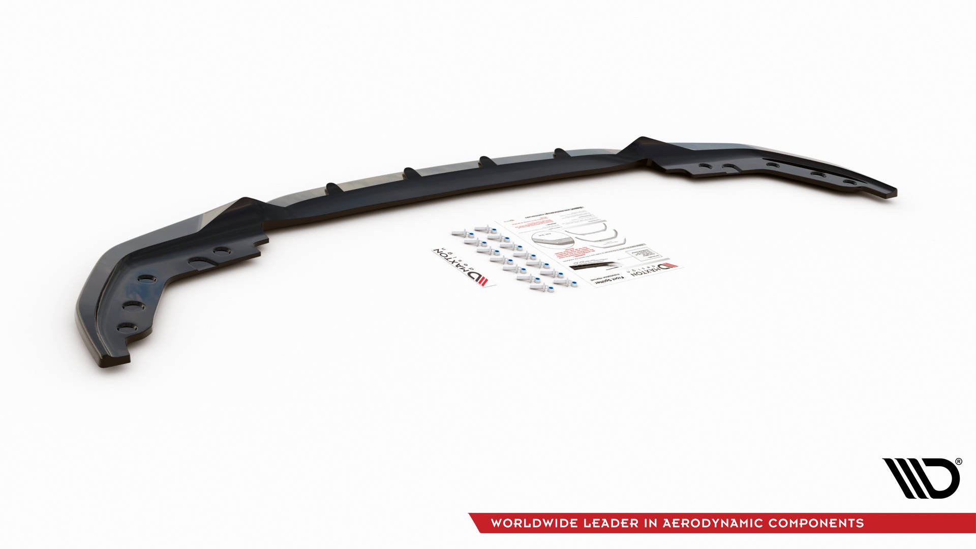Maxton Design Front Ansatz V.4 für BMW 3er G20 / G21 M-Paket schwarz Hochglanz