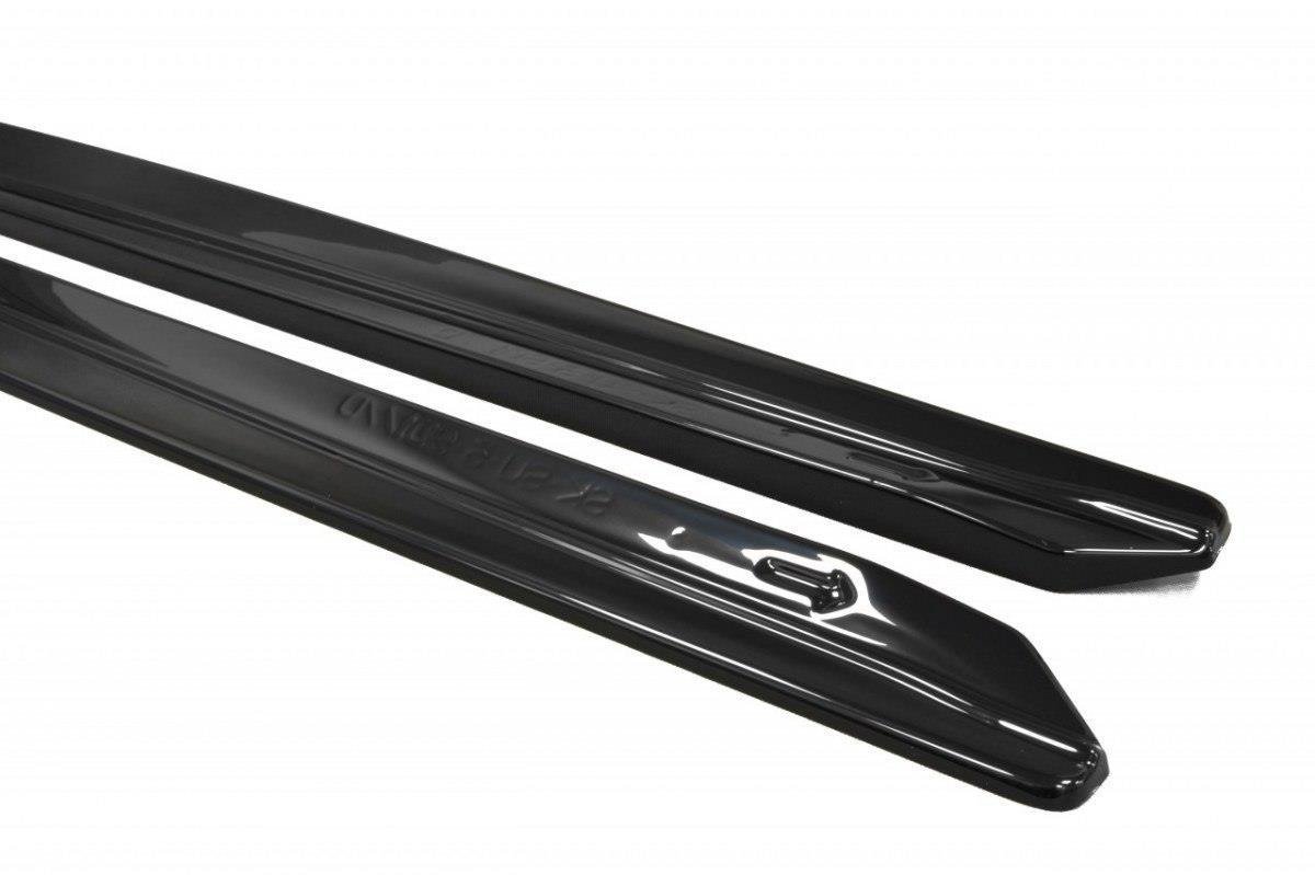 Maxton Design Seitenschweller Ansatz für Skoda Superb Mk3 schwarz Hochglanz