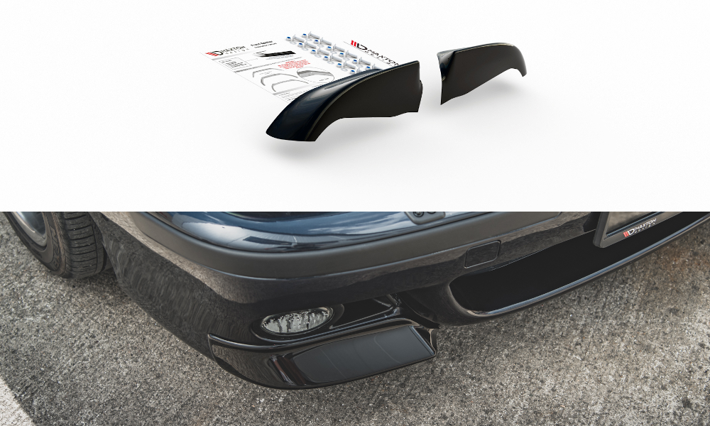 Maxton Design Front Ansatz für Seite BMW M5  / 5 M-Paket E39 schwarz Hochglanz