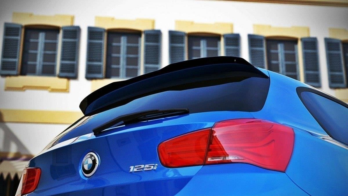 Maxton Design Spoiler CAP für BMW 1er F20/F21 M-Power schwarz Hochglanz