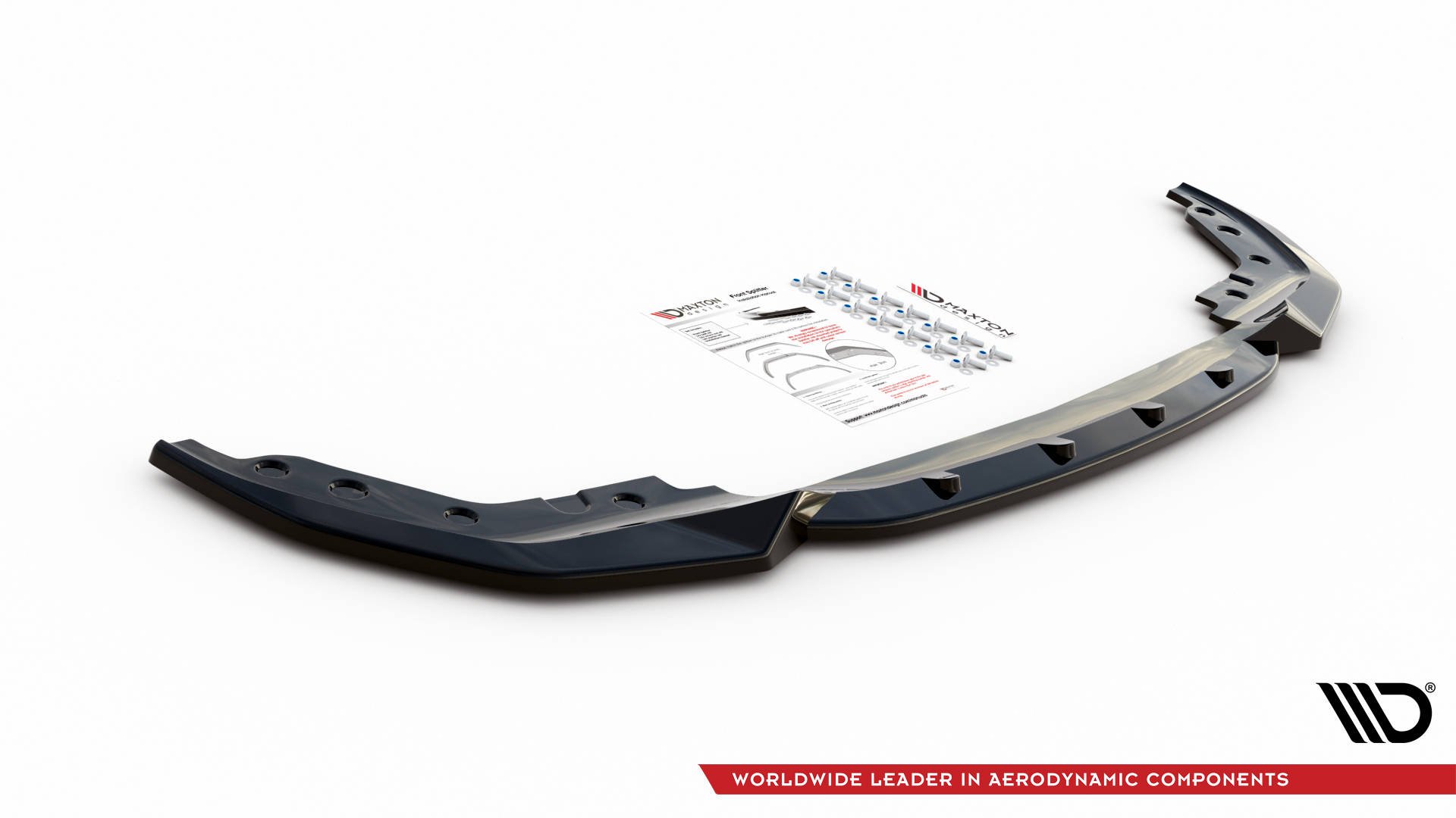 Maxton Design Front Ansatz V.4 für BMW 3er G20 / G21 M-Paket schwarz Hochglanz