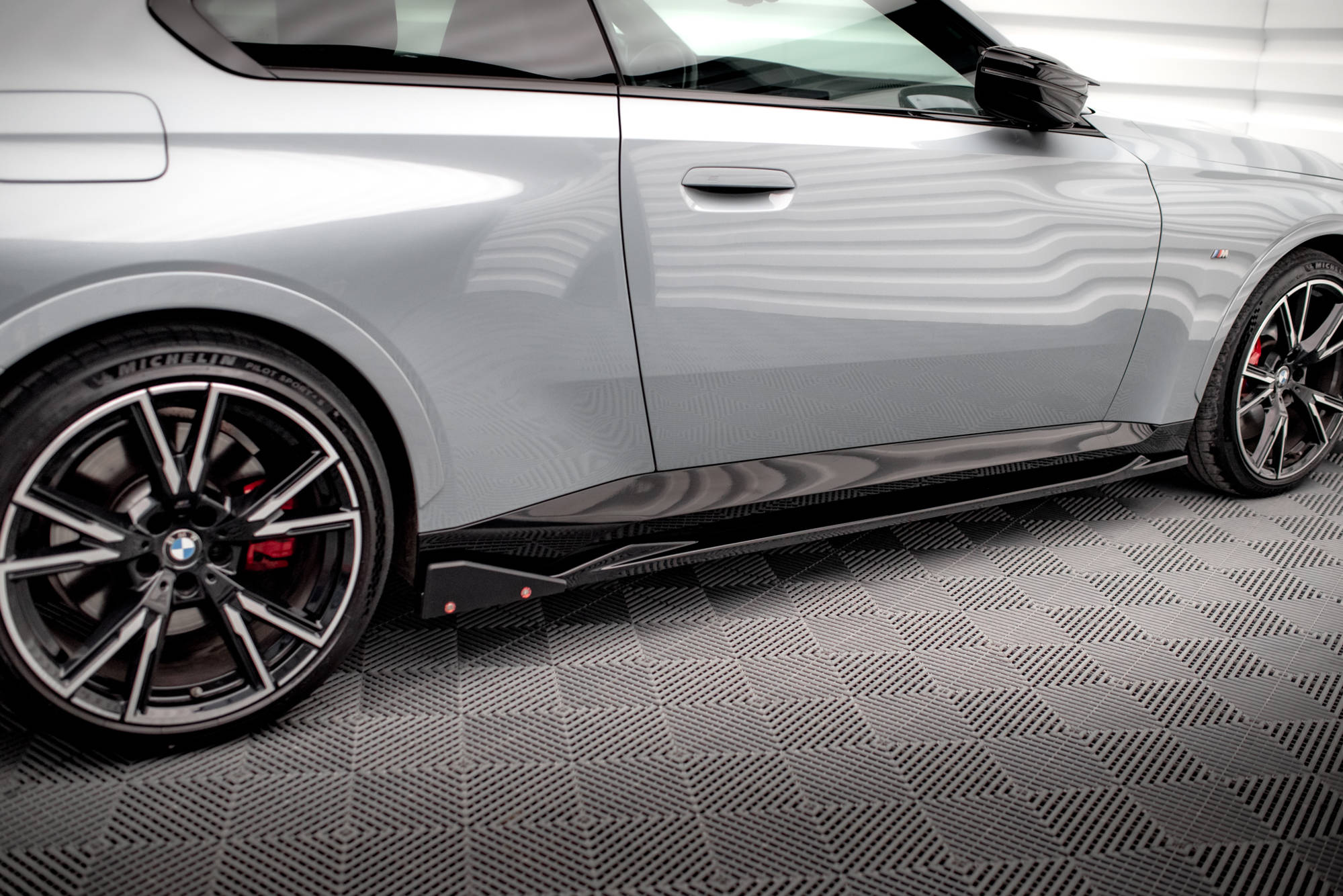 Maxton Design Seitenschweller Ansatz für V.2 für + Flaps BMW 2 Coupe M-Paket / M240i G42