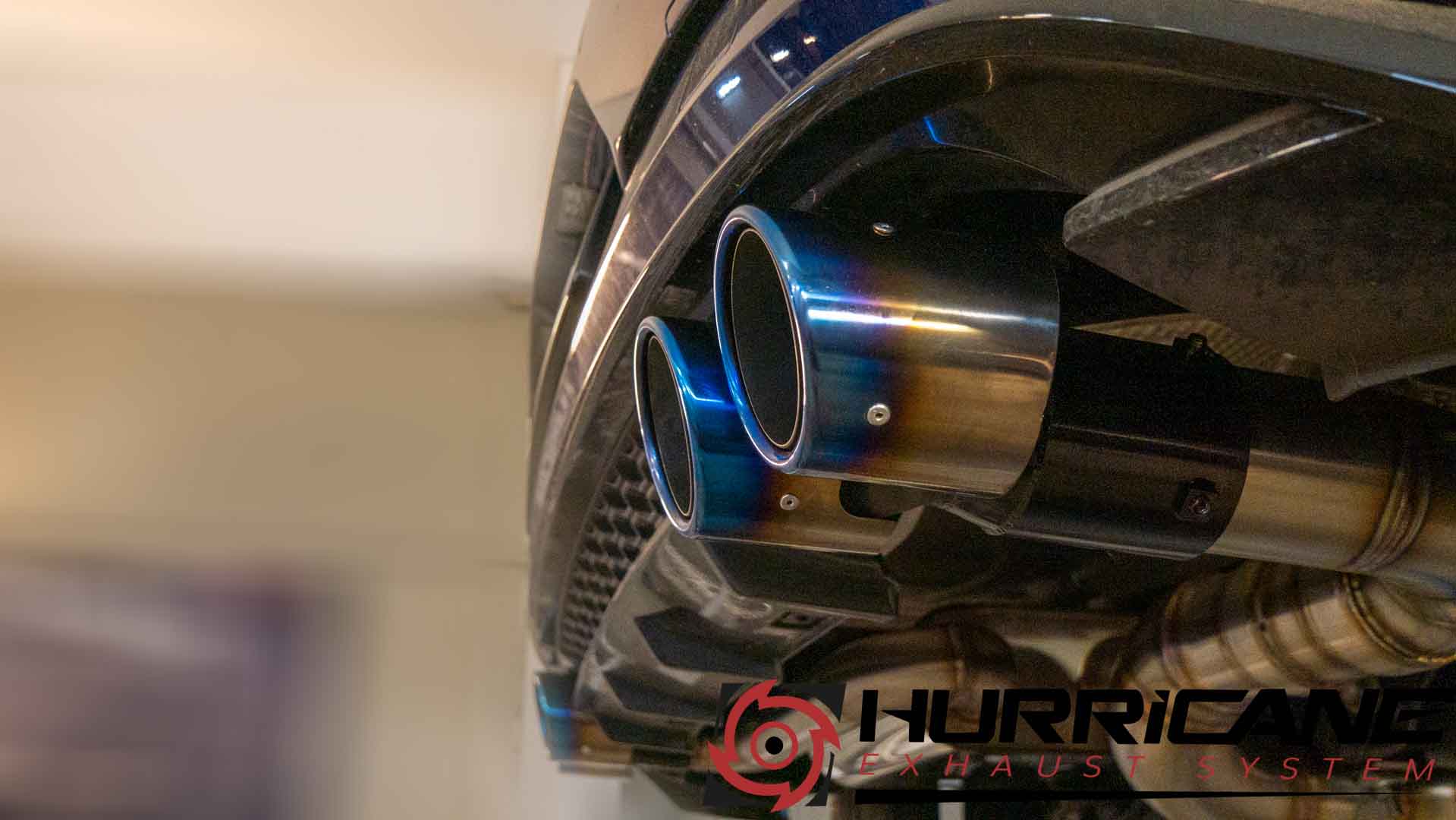 Hurricane 3,5" Auspuffanlage für VW Golf 7.5 R OPF V2 Hurricane 3,5" Auspuffanlage für VW Golf 7.5 R OPF V2