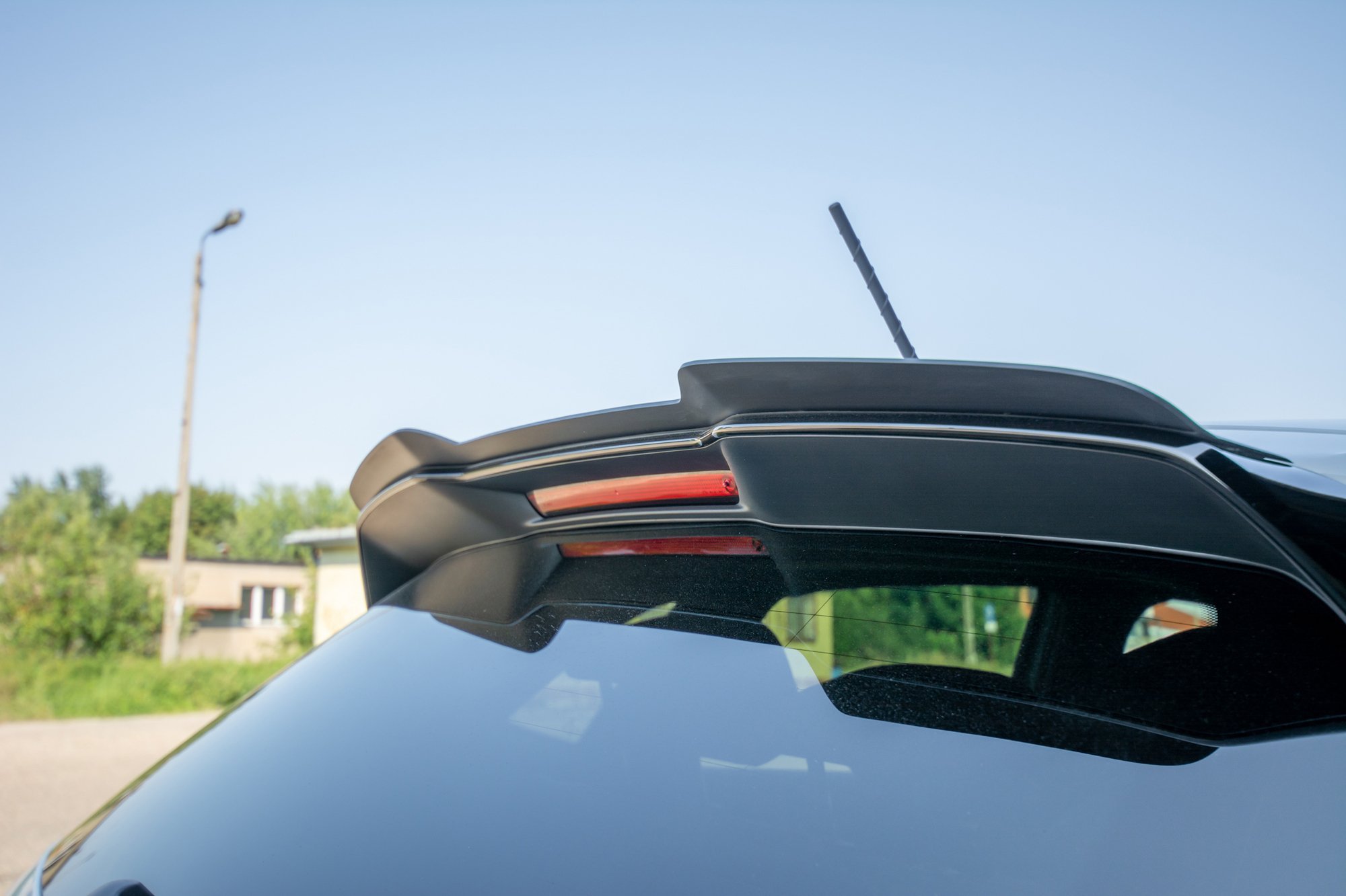 Maxton Design Spoiler CAP für VW POLO MK6 GTI schwarz Hochglanz