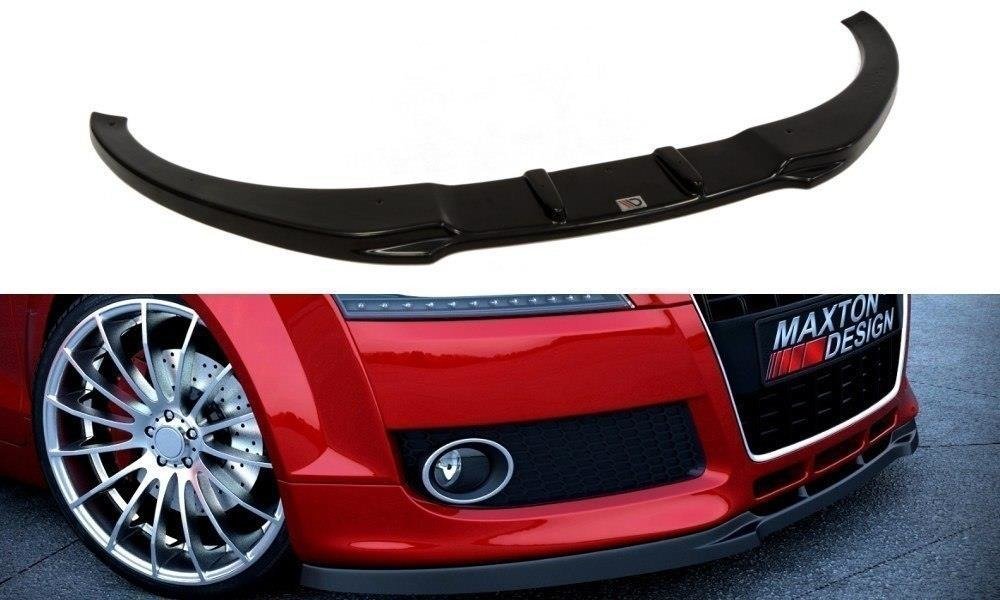 Maxton Design Front Ansatz für Audi TT 8J schwarz Hochglanz