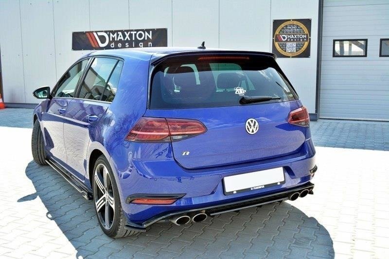 Maxton Design Hintere Rahmen Für Leuchten VW Golf 7 R / R-Line Facelift schwarz Hochglanz