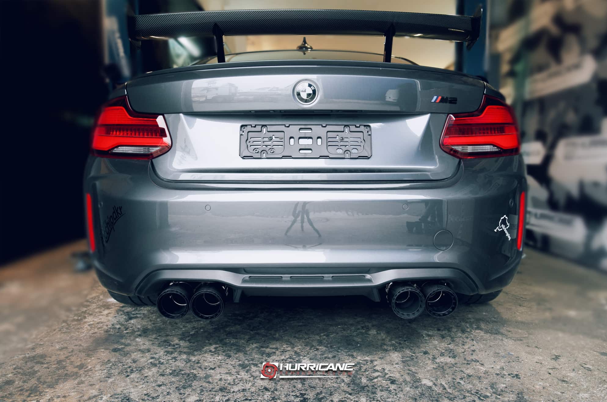 Hurricane 3,5" Auspuffanlage für BMW F87 M2 N55 370PS Hurricane 3,5" Auspuffanlage für BMW F87 M2 N55 370PS