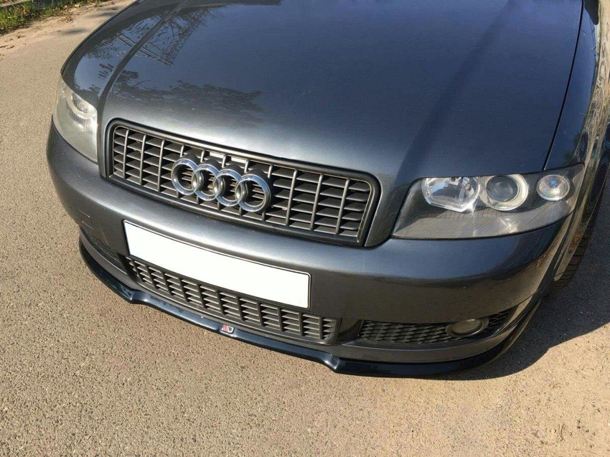 Maxton Design Front Ansatz V.1 für Audi A4 S-Line B6  schwarz Hochglanz