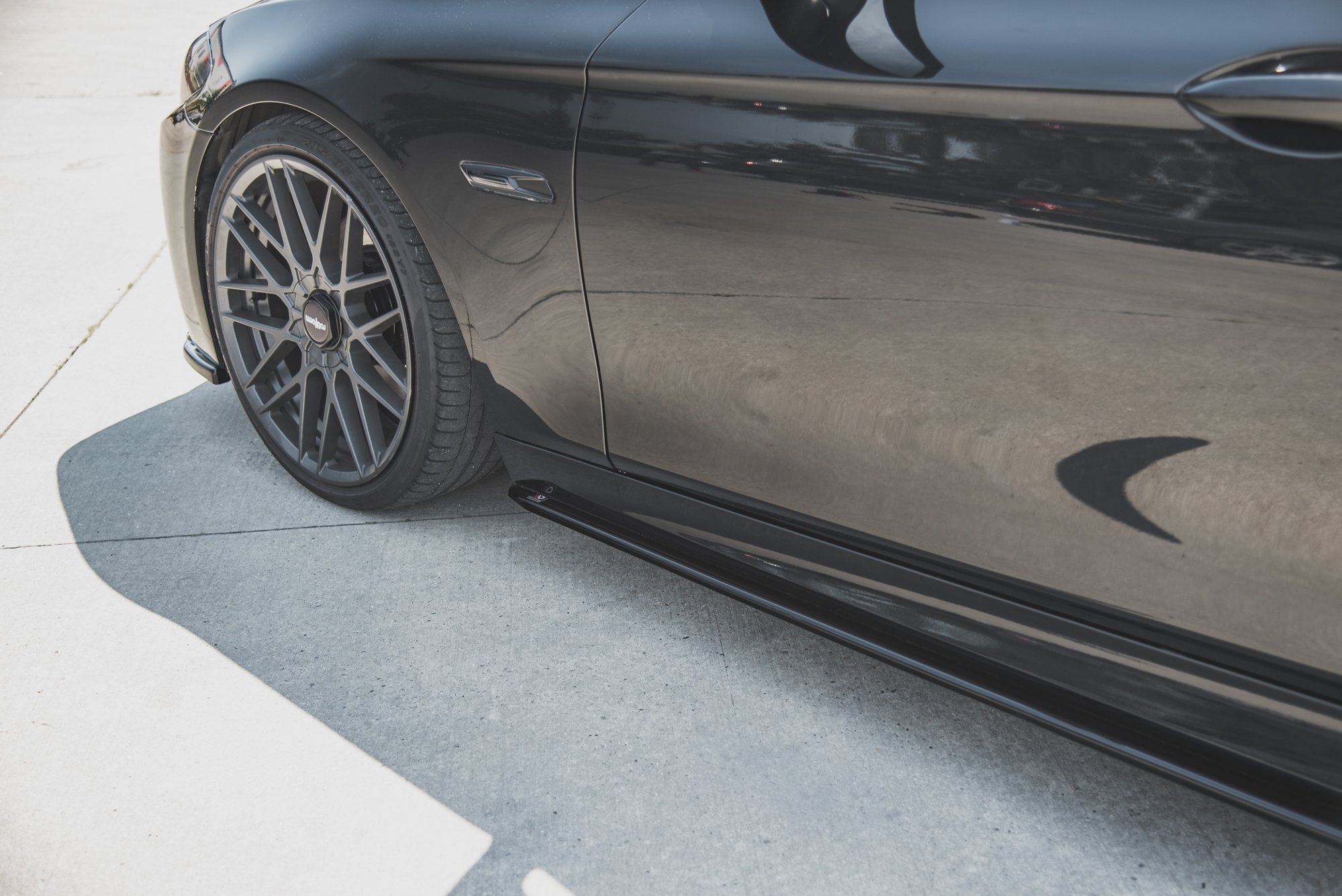 Maxton Design Seitenschweller Ansatz für V.2 für BMW 5er F10/F11 M-Paket / M5 schwarz Hochglanz