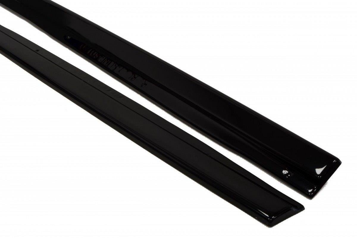 Maxton Design Seitenschweller Ansatz für Audi S6 / A6 S-Line C7  schwarz Hochglanz