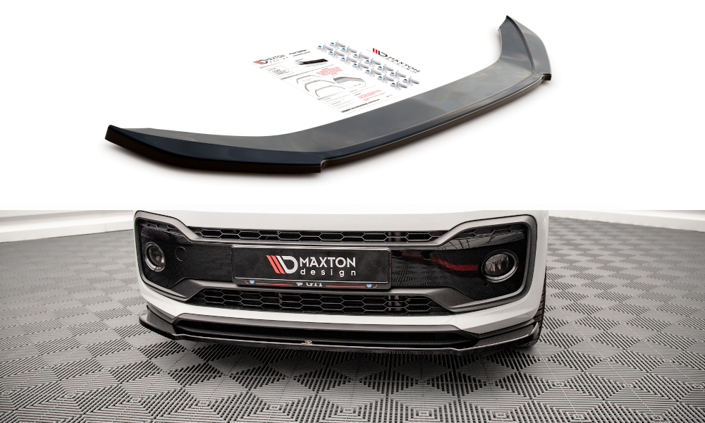 Maxton Design Front Ansatz für Volkswagen Up GTI schwarz Hochglanz