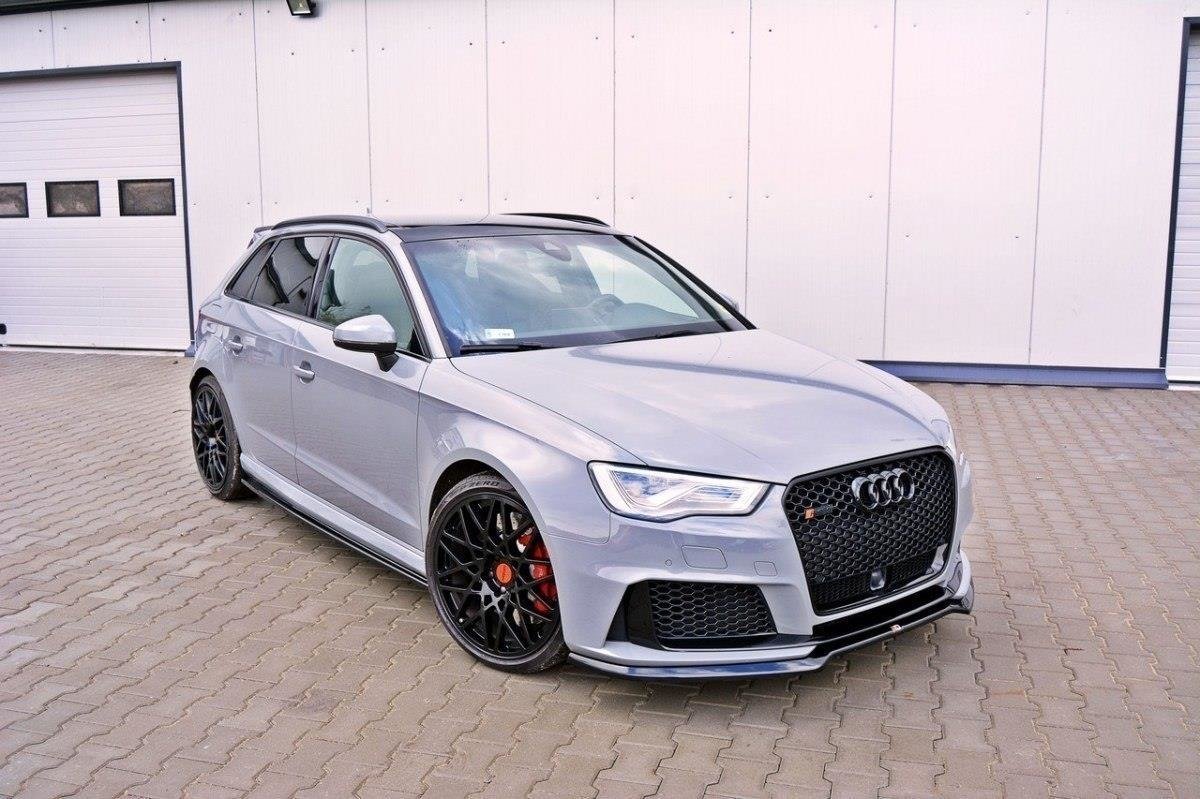 Maxton Design Front Ansatz V.1 für Audi RS3 8V Sportback schwarz Hochglanz