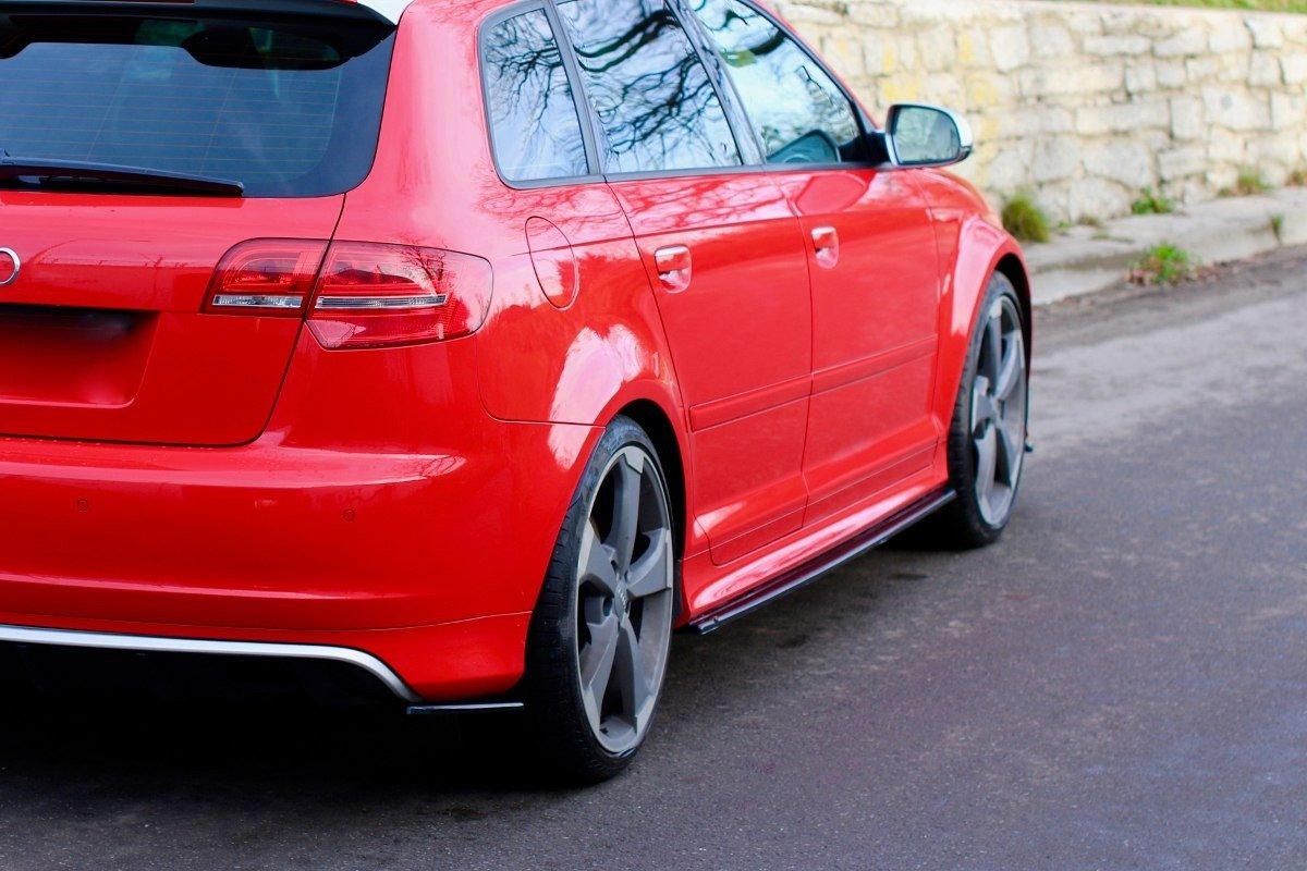 Maxton Design Seitenschweller Ansatz für Audi S3 8P / S3 8P FL / RS3 8P schwarz Hochglanz