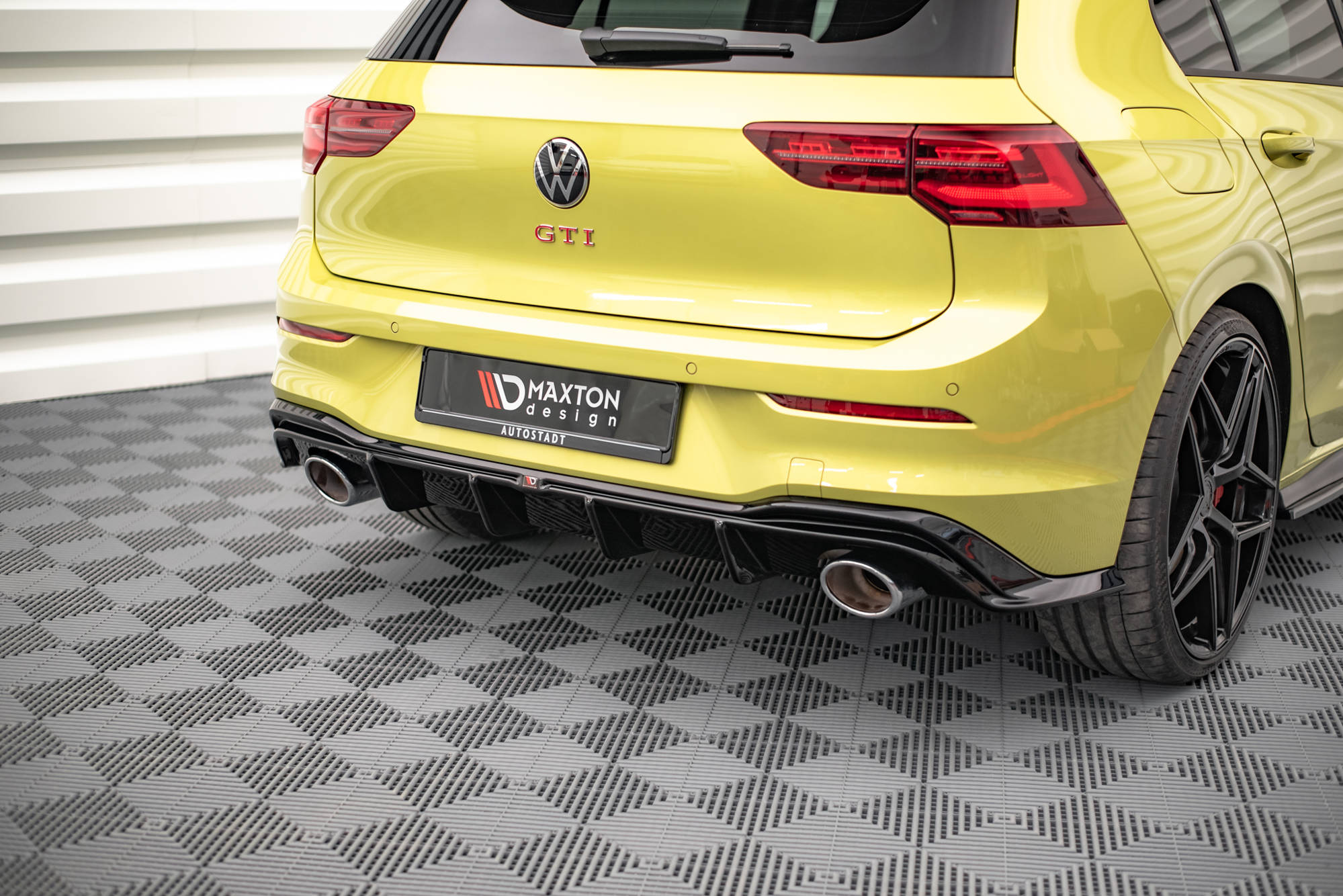 Maxton Design Diffusor Heck Ansatz für Volkswagen Golf 8 GTI Clubsport