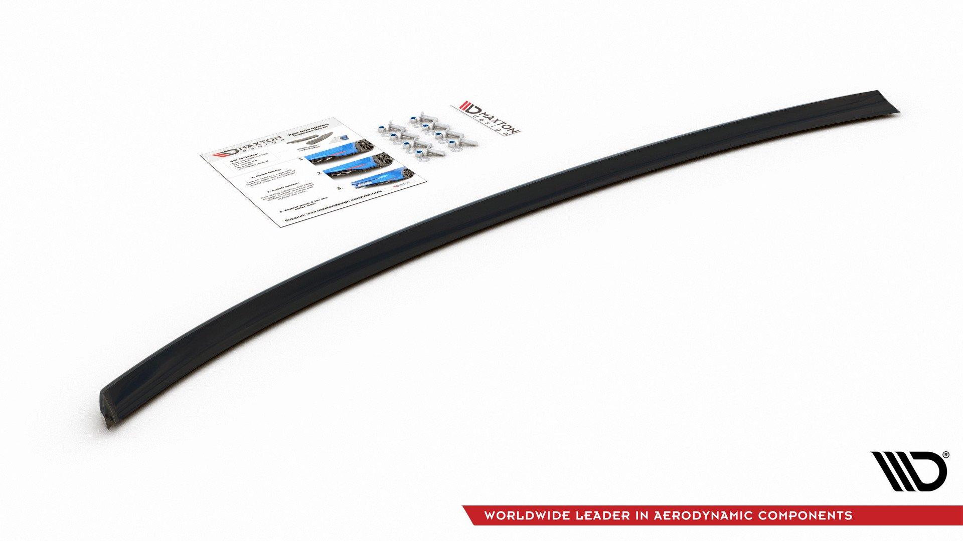 Maxton Design Mittlerer Diffusor Heck Ansatz für Audi A4 B8 Avant schwarz Hochglanz