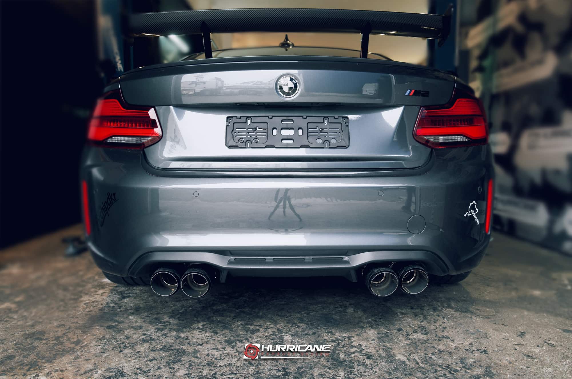 Hurricane 3,5" Auspuffanlage für BMW F87 M2 N55 370PS Hurricane 3,5" Auspuffanlage für BMW F87 M2 N55 370PS