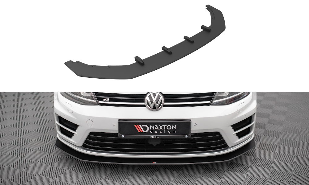 Maxton Design Street Pro Front Ansatz für V.2 für Volkswagen Golf R Mk7