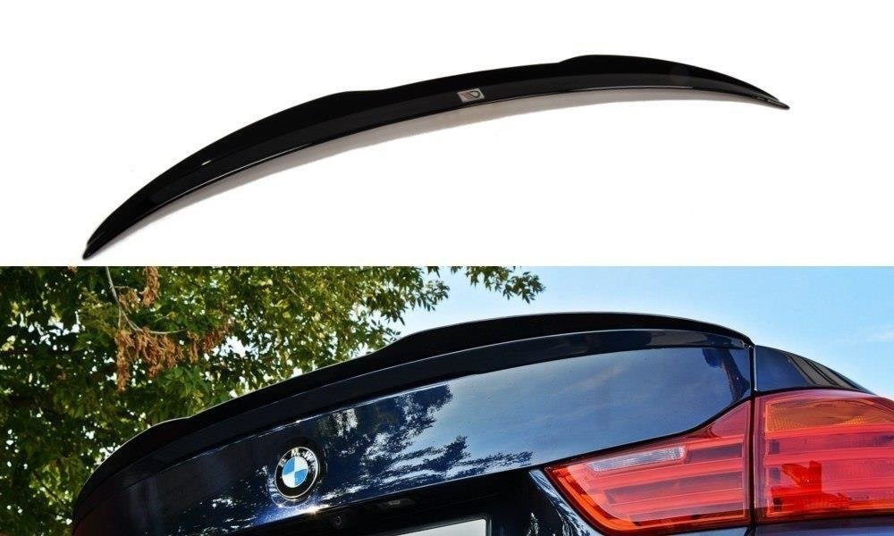 Maxton Design Spoiler CAP für BMW 4er F32 M-Performance schwarz Hochglanz