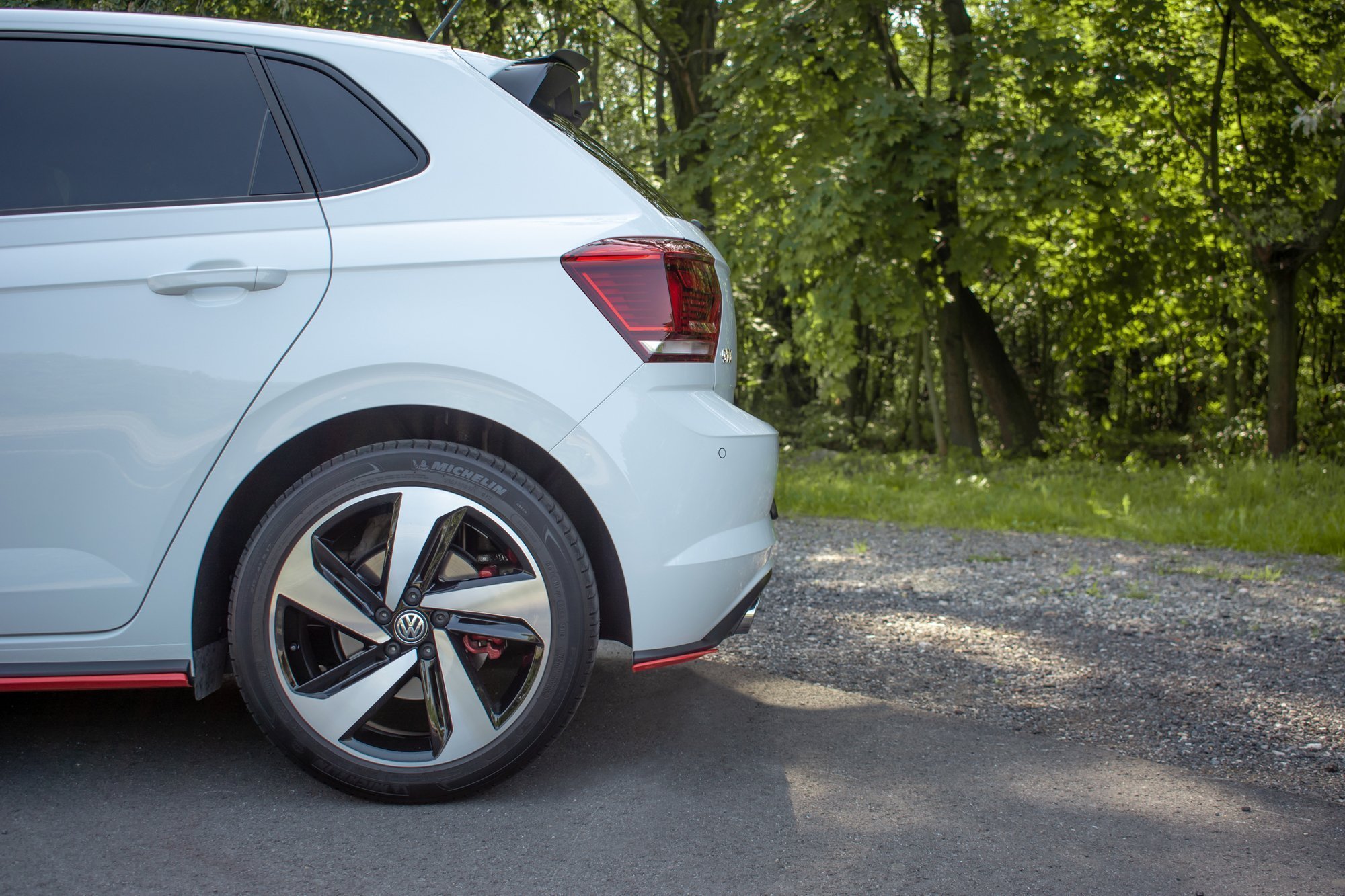 Maxton Design Heck Ansatz Flaps Diffusor für VW POLO MK6 GTI schwarz Hochglanz