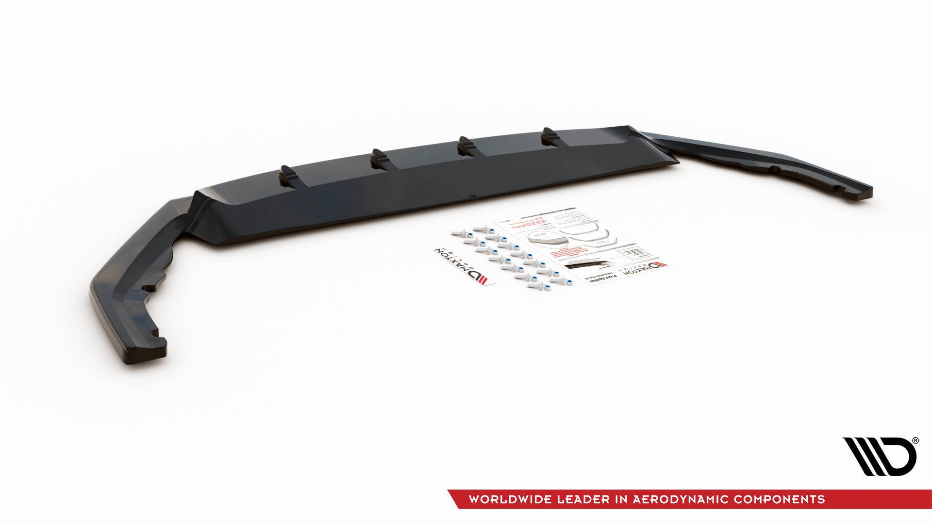 Maxton Design Front Ansatz V.3 für Skoda Octavia RS Mk4 schwarz Hochglanz