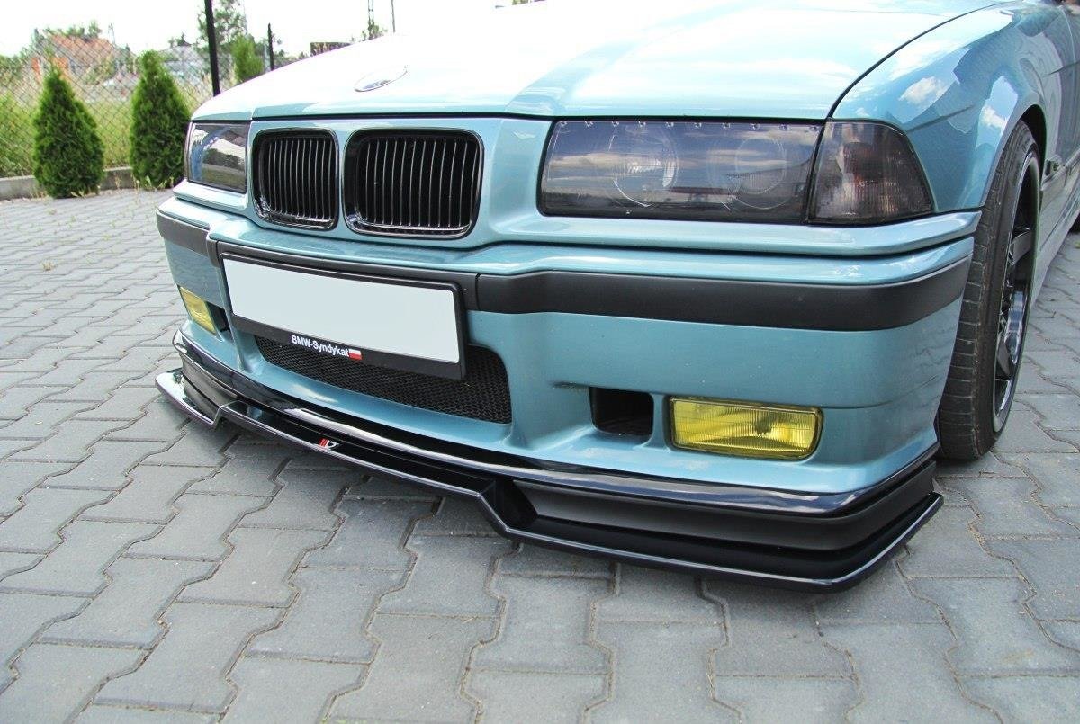 Maxton Design Front Ansatz V.2 für BMW M3 E36 schwarz Hochglanz