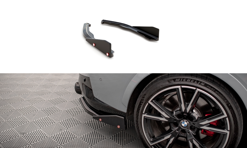 Maxton Design Heck Ansatz Flaps Diffusor V.2 +Flaps für BMW 2 Coupe M240i G42