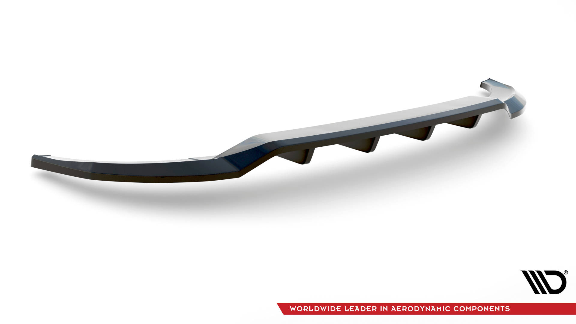 Maxton Design Mittlerer Diffusor Heck Ansatz DTM Look für Audi A3 Sportback 8Y schwarz Hochglanz