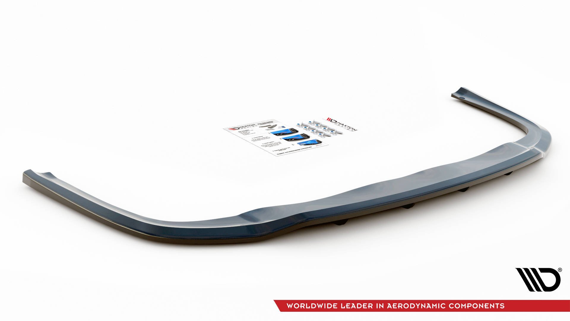 Maxton Design Mittlerer Diffusor Heck Ansatz DTM Look für Audi A8 D4 Facelift schwarz Hochglanz