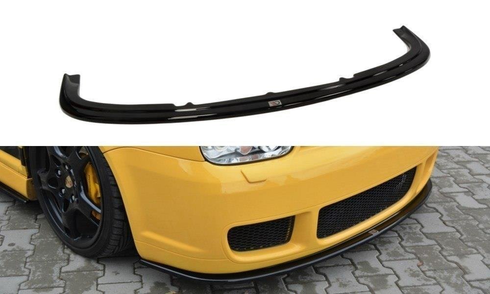 Maxton Design Front Ansatz für VW GOLF 4 R32 schwarz Hochglanz