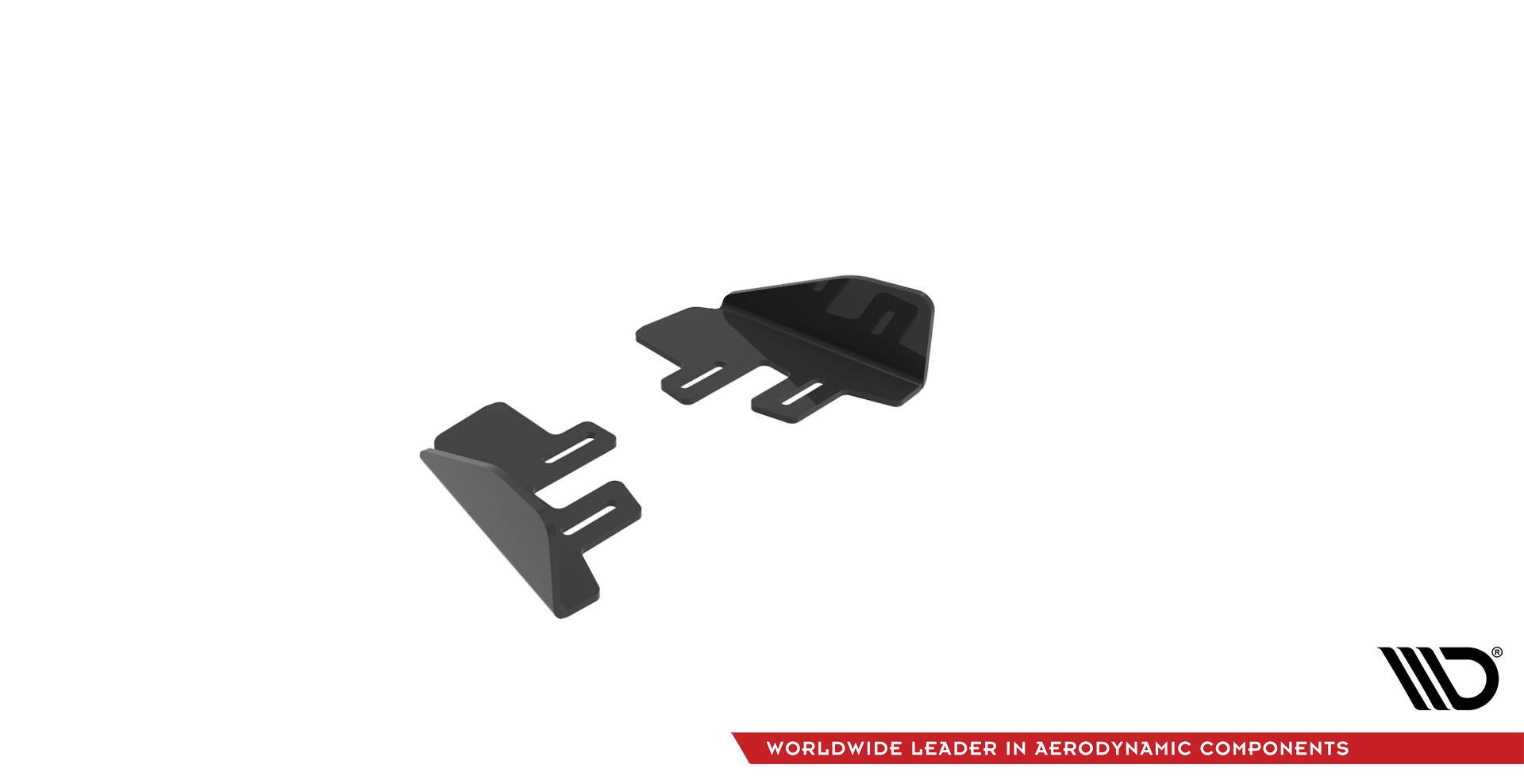 Maxton Design Hintere Seiten Flaps für Volkswagen Golf 7 R Facelift schwarz Hochglanz