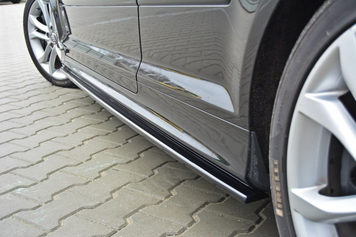 Maxton Design Seitenschweller Ansatz für Audi S3 8P / S3 8P FL / RS3 8P schwarz Hochglanz