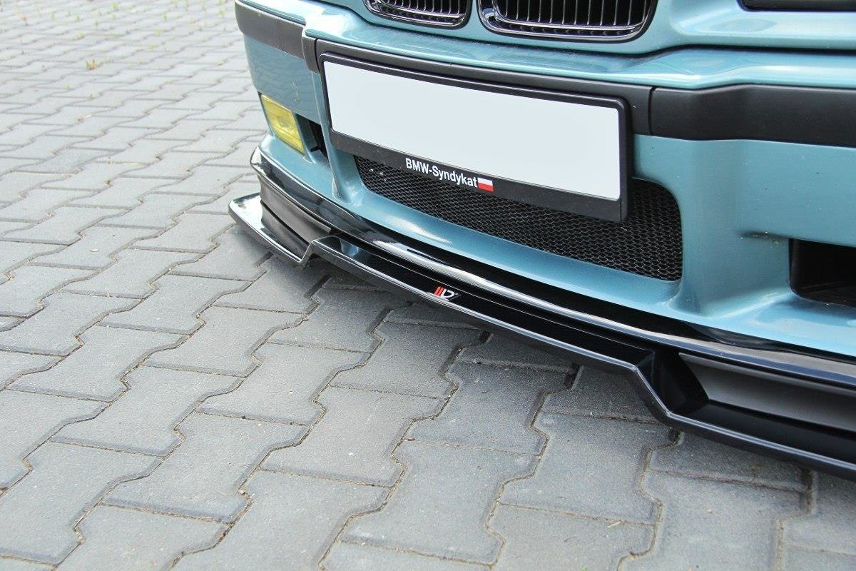 Maxton Design Front Ansatz V.2 für BMW M3 E36 schwarz Hochglanz