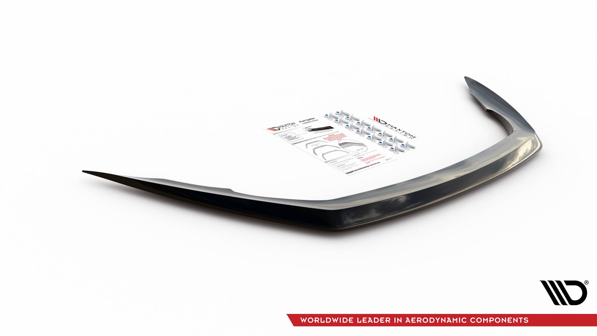 Maxton Design Front Ansatz V.1 für Skoda Octavia RS Mk3 Facelift schwarz Hochglanz