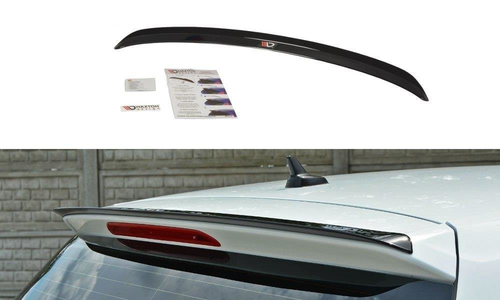 Maxton Design Spoiler CAP für VW Golf Mk7 Standard schwarz Hochglanz