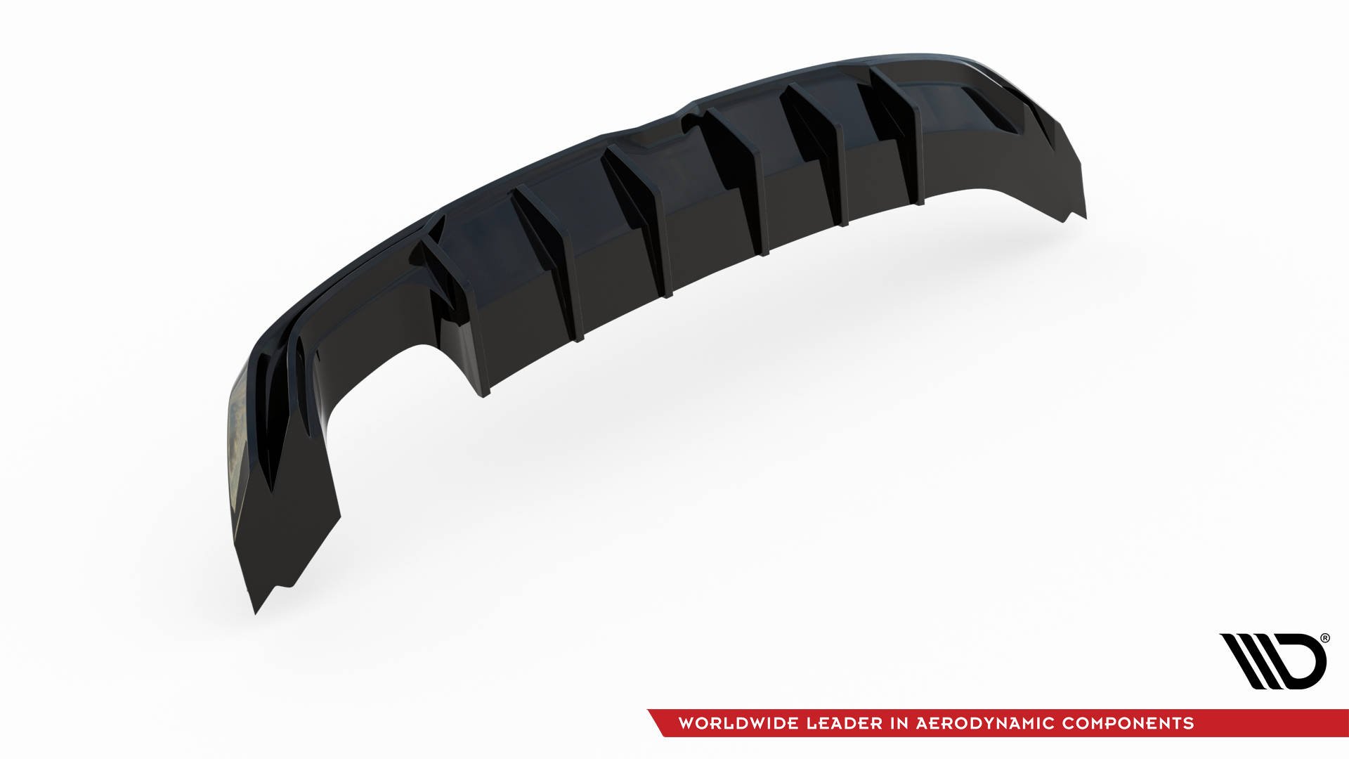 Maxton Design Diffusor Heck Ansatz für SEAT Leon Mk3 FR Facelift schwarz Hochglanz