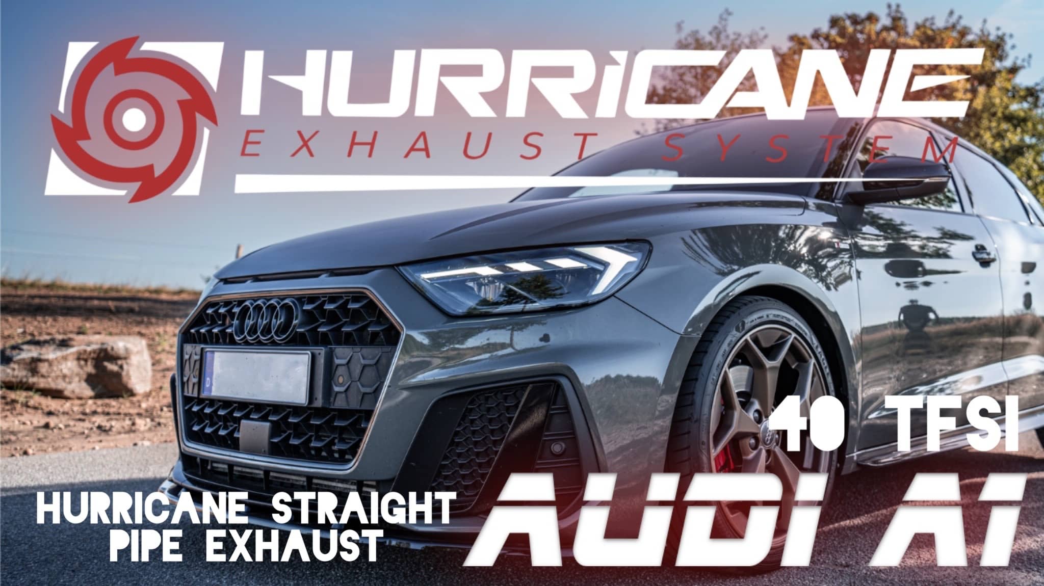Hurricane 2,5" Auspuffanlage für Audi A1 40 TFSI Hurricane 2,5" Auspuffanlage für Audi A1 40 TFSI