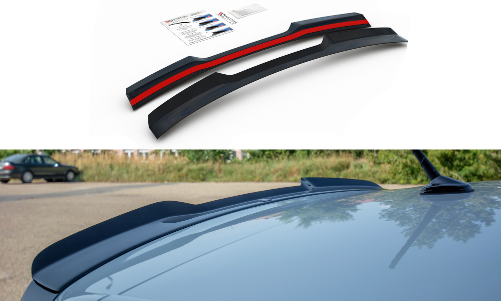 Maxton Design Spoiler CAP für VW POLO MK6 GTI schwarz Hochglanz