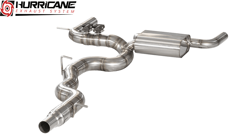 Hurricane 3,5" Auspuffanlage für VW Golf 7.5 R OPF V2 Hurricane 3,5" Auspuffanlage für VW Golf 7.5 R OPF V2