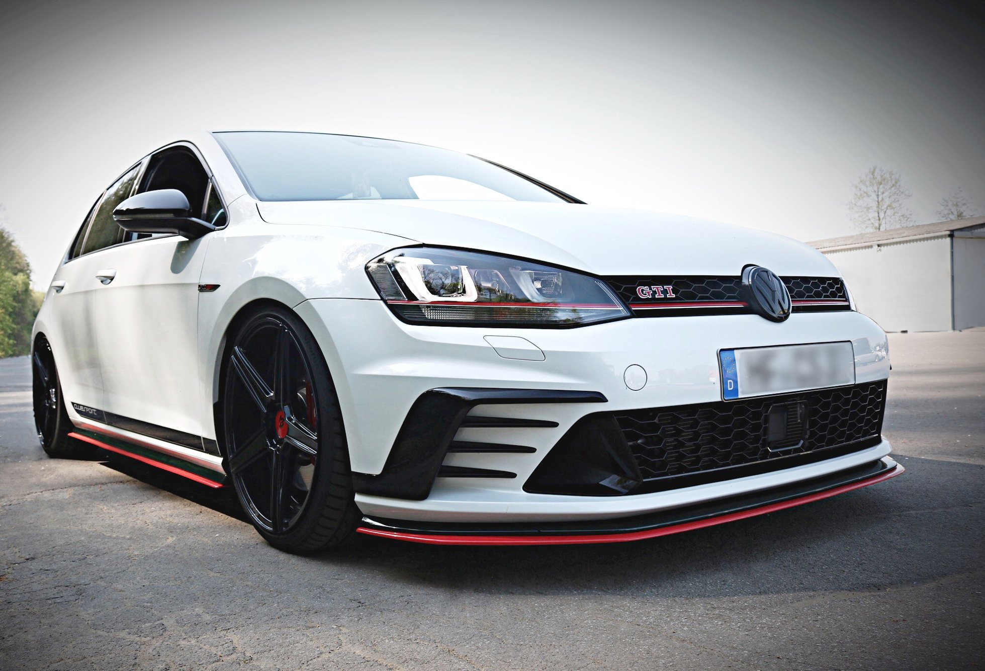 Maxton Design Front Ansatz für VW GOLF Mk7 GTI CLUBSPORT