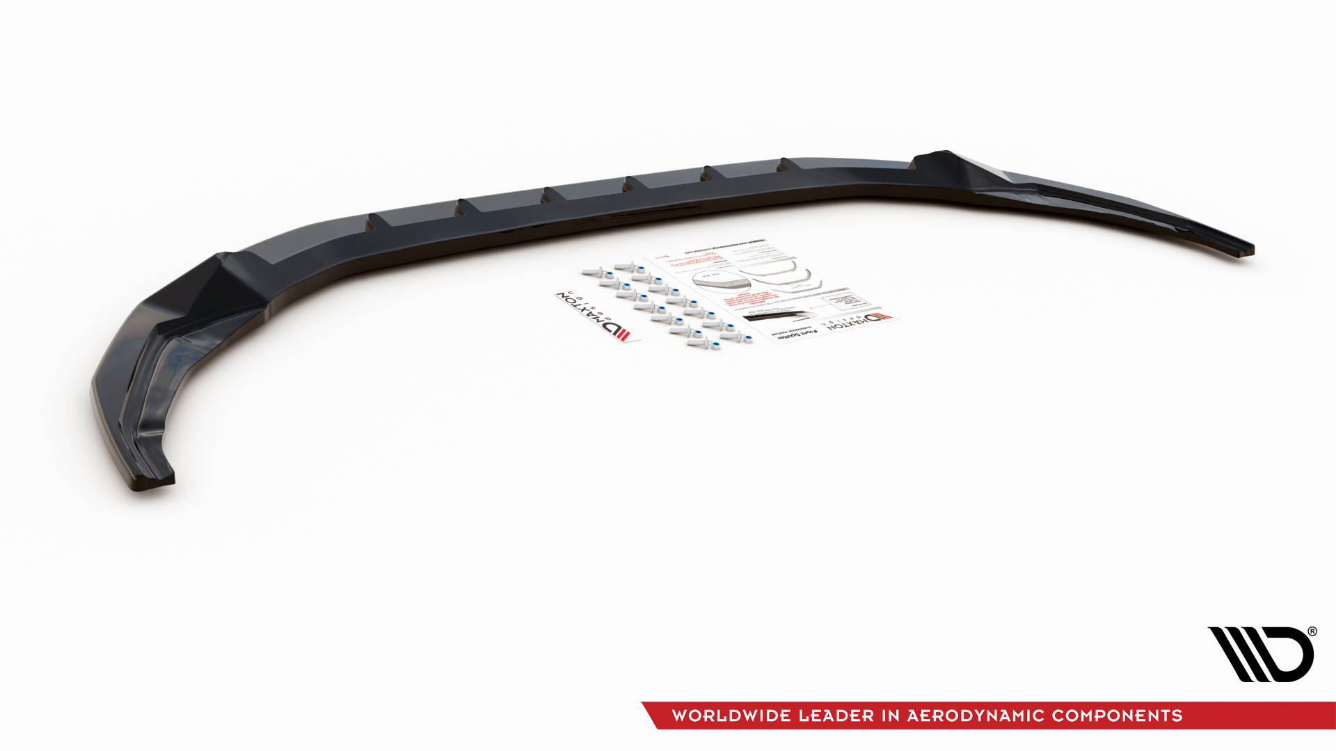 Maxton Design Front Ansatz V.2 für Audi S3 / A3 S-Line 8Y schwarz Hochglanz