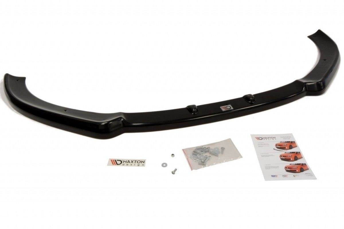 Maxton Design Front Ansatz für AUDI A3 8P Facelift schwarz Hochglanz